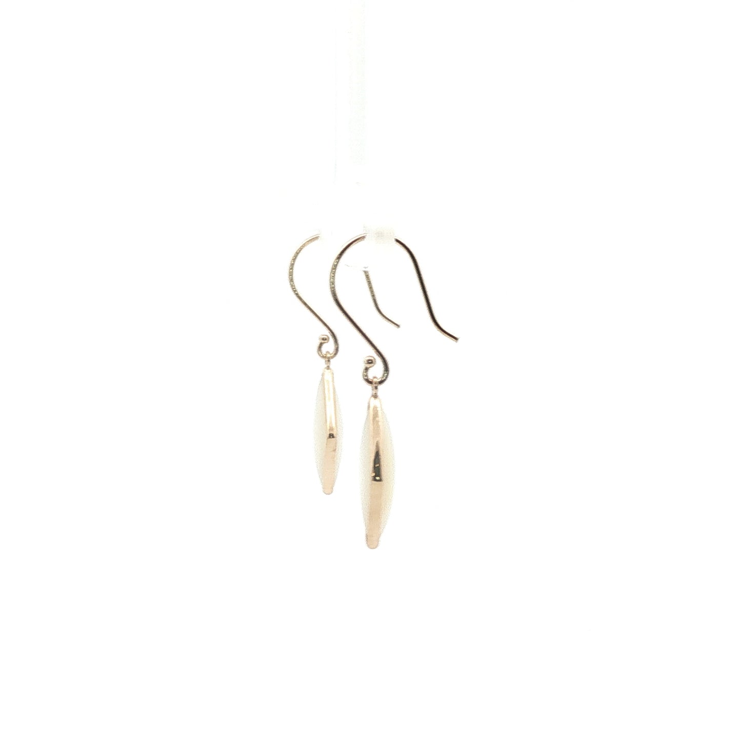 14K Yellow Gold Mother of Pearl Dangle Earrings