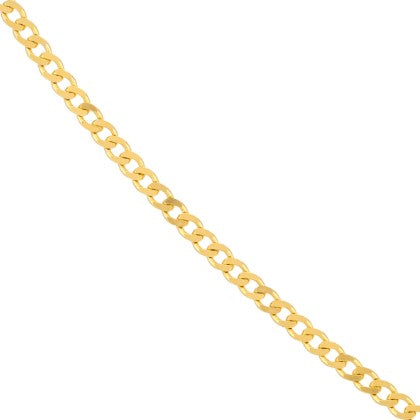 14K Gold 1.95mm Open Curb Link Bracelet