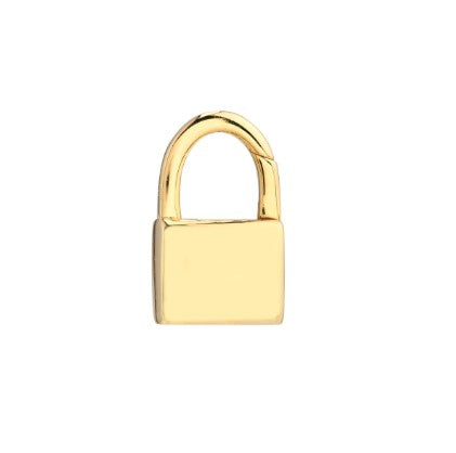 Padlock Shaped Push Lock Pendant