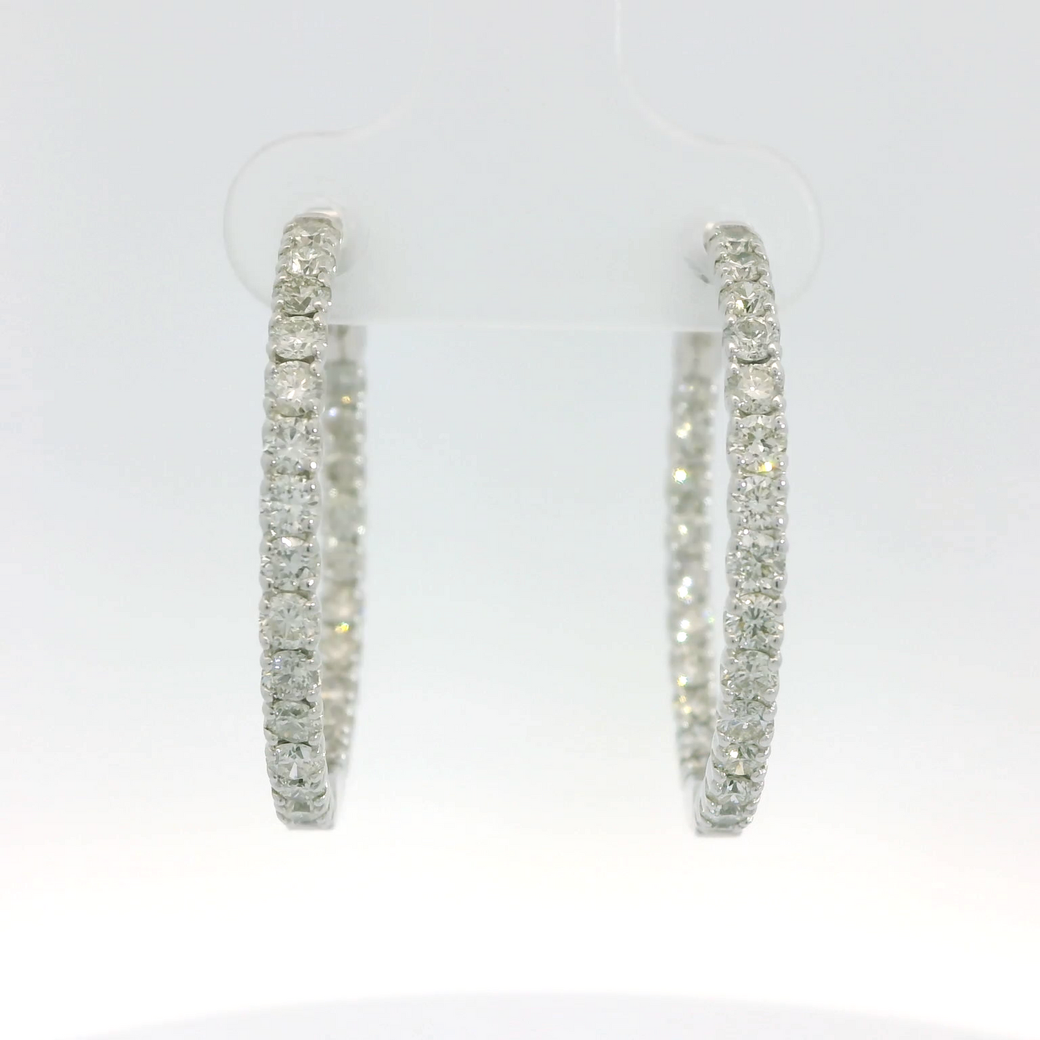 Diamond Hoop Earrings