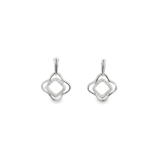 Diamond Dangle Earrings