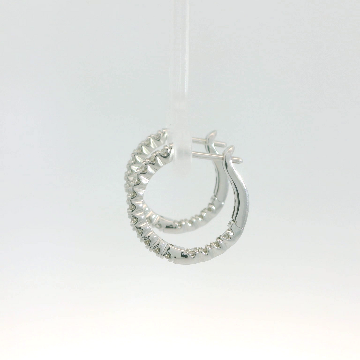 Inside Out Diamond Hoop Earrings