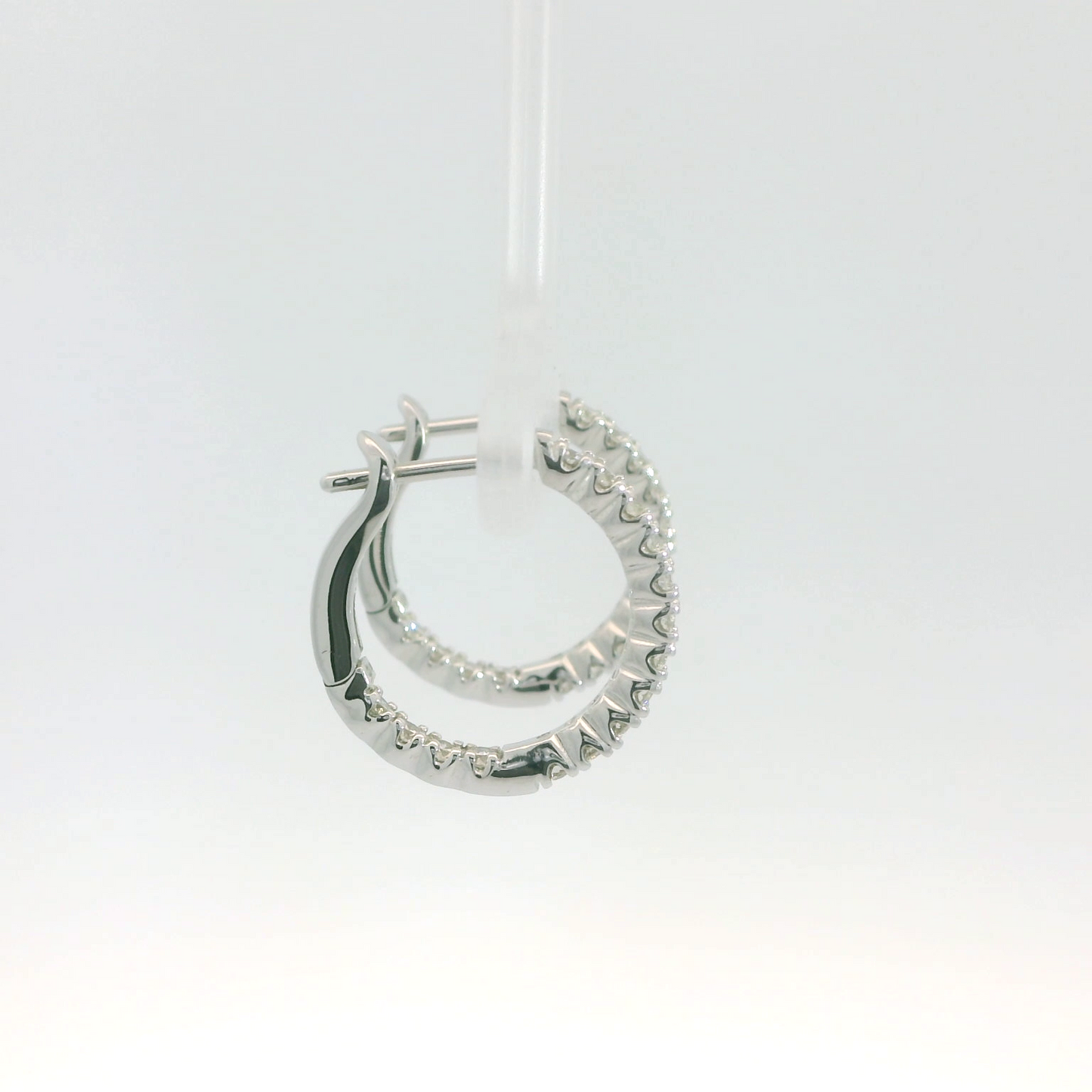 Inside Out Diamond Hoop Earrings