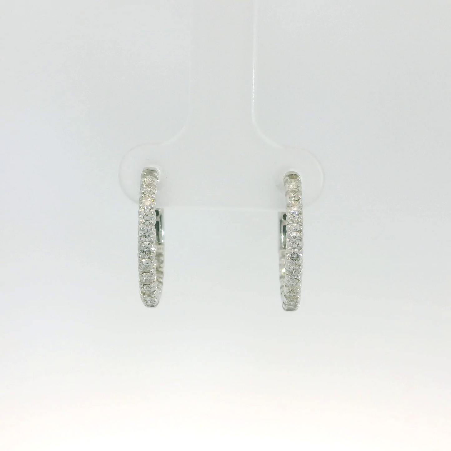 Inside Out Diamond Hoop Earrings