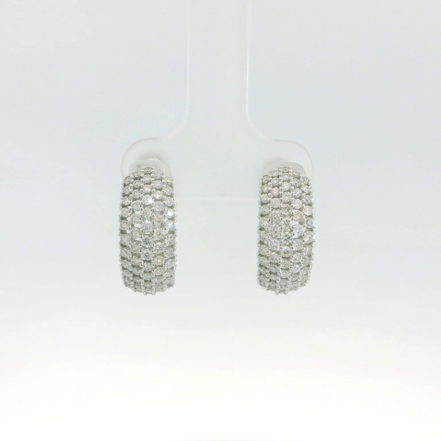 Diamond Hinged Hoop Earrings