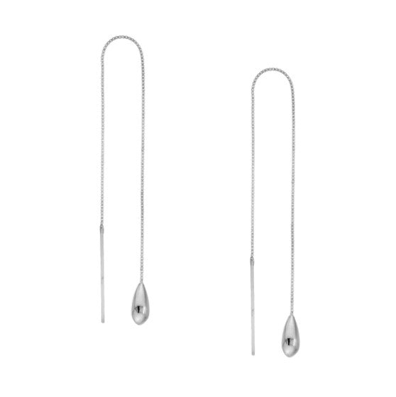 Mini Teardrop Threader Earrings