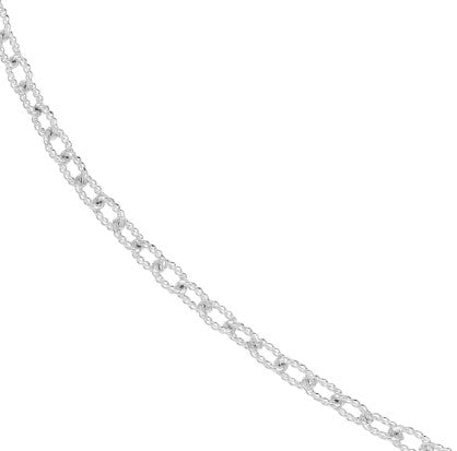 14K Gold 2.30mm Designer Rolo Chain with Lobster Lock - 18 Inch Length