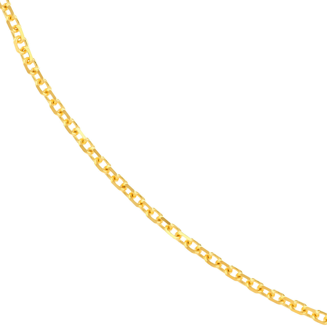1.15mm Diamond Cut Cable Chain with Lobster Lock