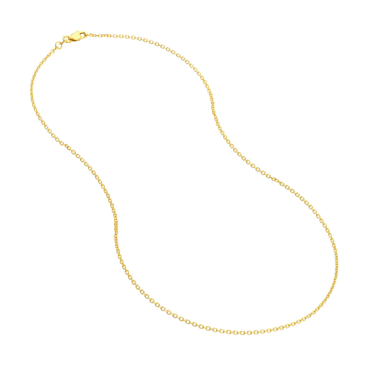 1.5mm Diamond Cut Cable Chain