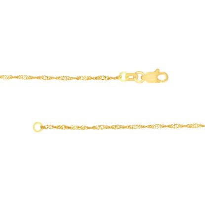 1.4mm Singapore Chain with Lobster Lock