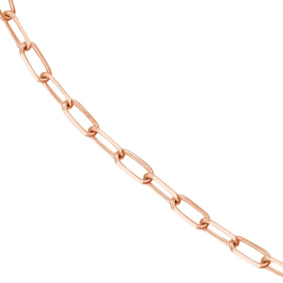 Diamond Cut Paper Clip Chain Bracelet