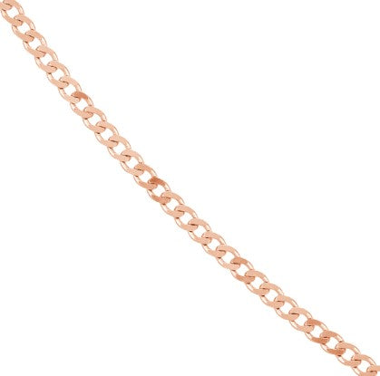 14K Gold 1.95mm Open Curb Link Bracelet