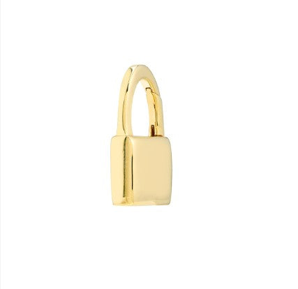 Padlock Shaped Push Lock Pendant